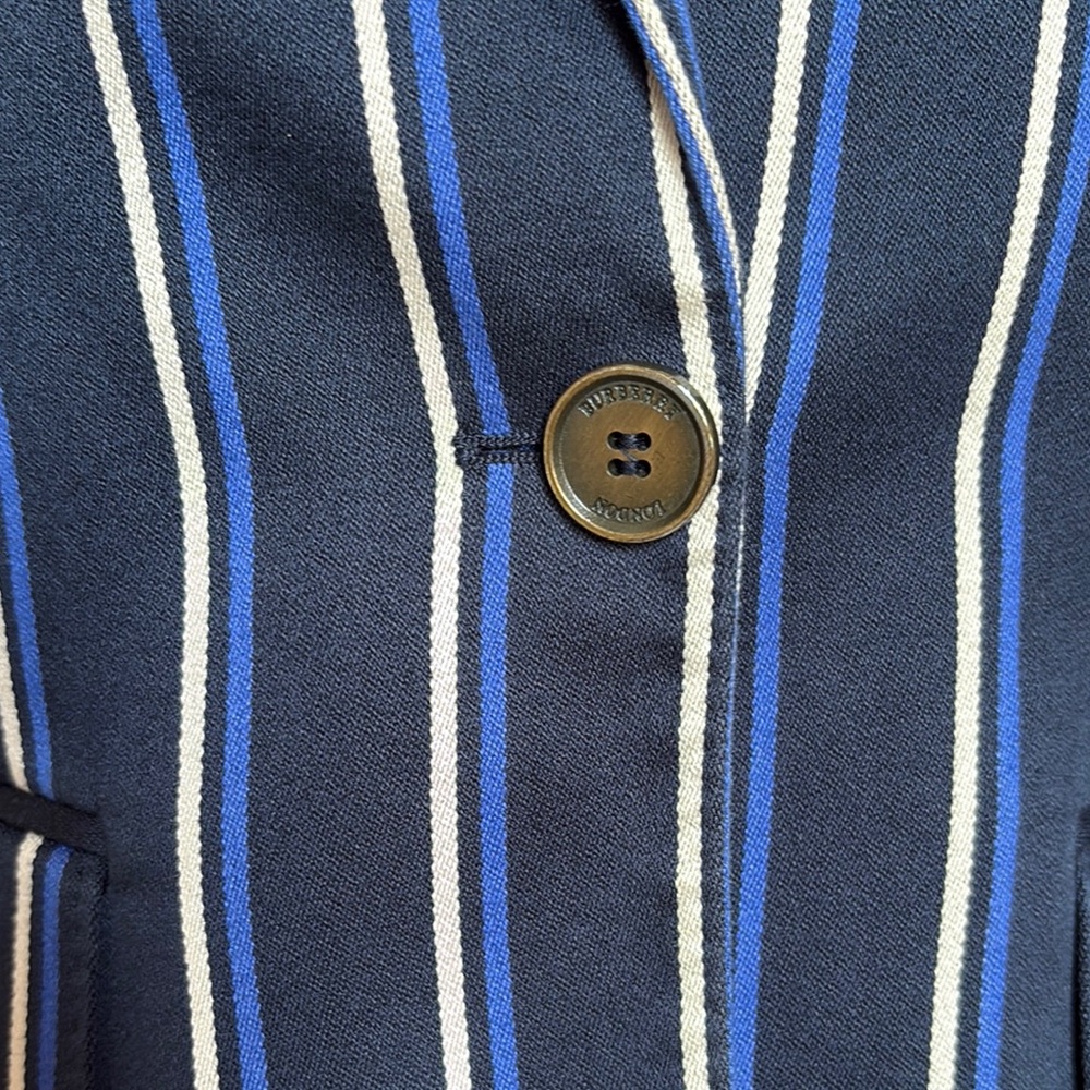 Burberry Navy striped Blazer - Picture 4 of 10